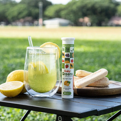 Daily Greens Detox & Cleanse – Detox Naturally with Superfood-Packed Effervescent Tablets (20 Tabs)